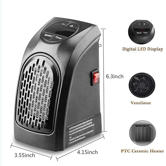 handy electric heater, 400 watts heater, plug in heatter, mini, portable room, office handy electric heater, 400 watts heater, plug in heatter, mini, portable room, office