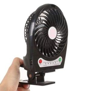 Home electronics portable mini usb 3 speed fan with torch