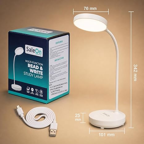battery rechargeable led desk lamp with usb type c | 6 month warranty | 3 lighting modes | touch control | eye protection | mobile holder | foldable study & reading lamp, white battery rechargeable led desk lamp with usb type c | 6 month warranty | 3 lighting modes | touch control | eye protection | mobile holder | foldable study & reading lamp, white