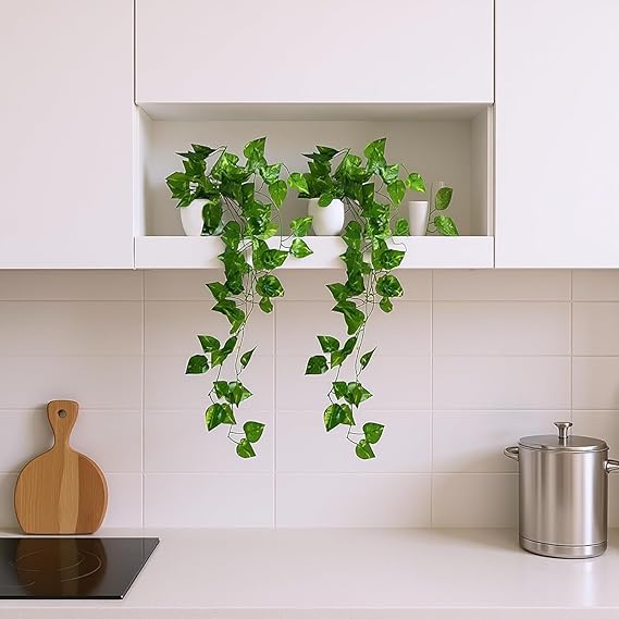 artificial vine plants with small pot (45 cm) – natural touch & feel hanging/falling greenery for home & office décor artificial vine plants with small pot (45 cm) – natural touch & feel hanging/falling greenery for home & office décor